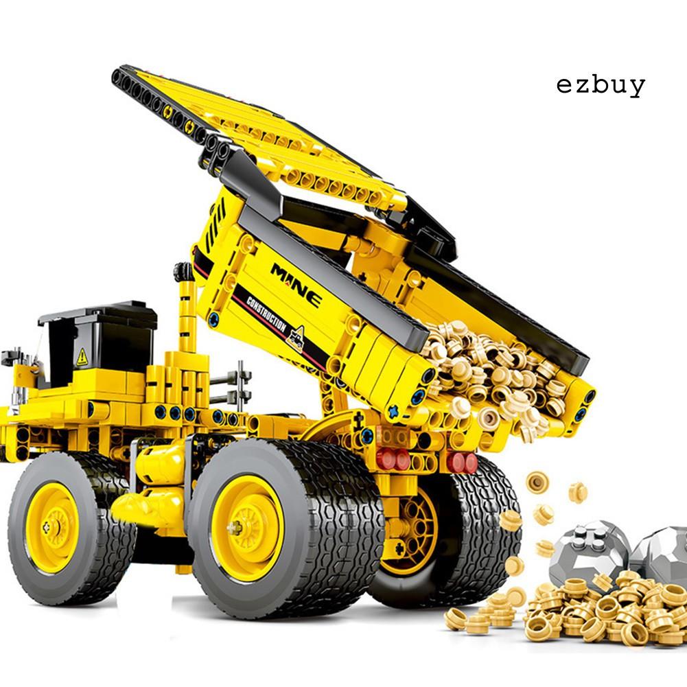 Đồ Chơi Lắp Ráp Xe Tải Công Trường Diy Cho Bé