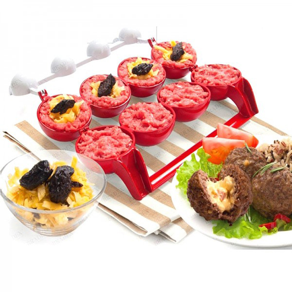 Bộ 4 dụng cụ làm thịt viên stuffed ball maker, một lần 4 viên siêu nhanh, siêu dễ, dễ dàng vệ sinh, tiện dụng mọi lúc mọi nơi