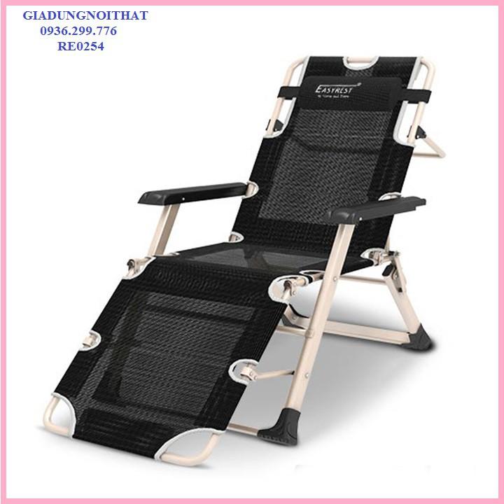 Re0254 Ghế xếp nằm ngủ trưa văn phòng thư giãn - Ghế xếp khung thép gấp gọn tiện lợi