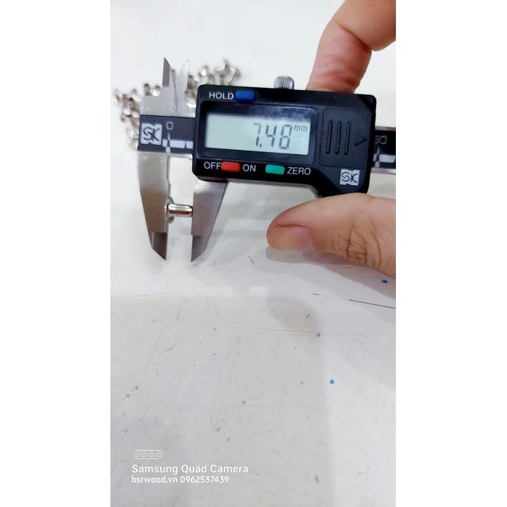 Khoen ore 3mm Chân cao 7ly Khuy mắt cáo đóng bạt, bấm túi giấy Bằng sắt xi Túi 100 cái