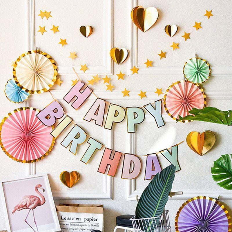 Dây HPBD Màu Pastel Viền Ép Kim.
