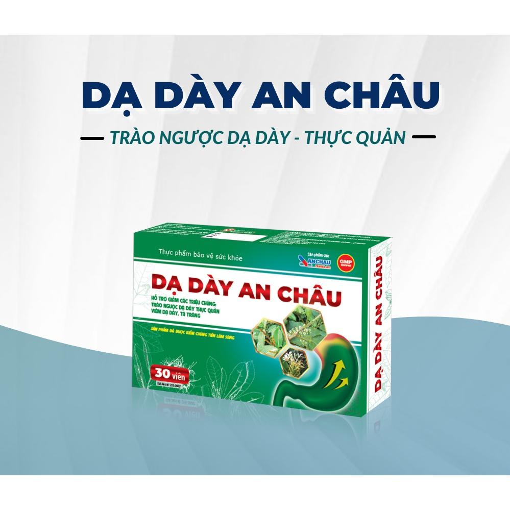 Dạ dày Dược Phẩm An Châu hỗ trợ giảm các triệu chứng viêm dạ dày, trào ngược dạ dày thực quản, tá tràng 30 viên - AC003