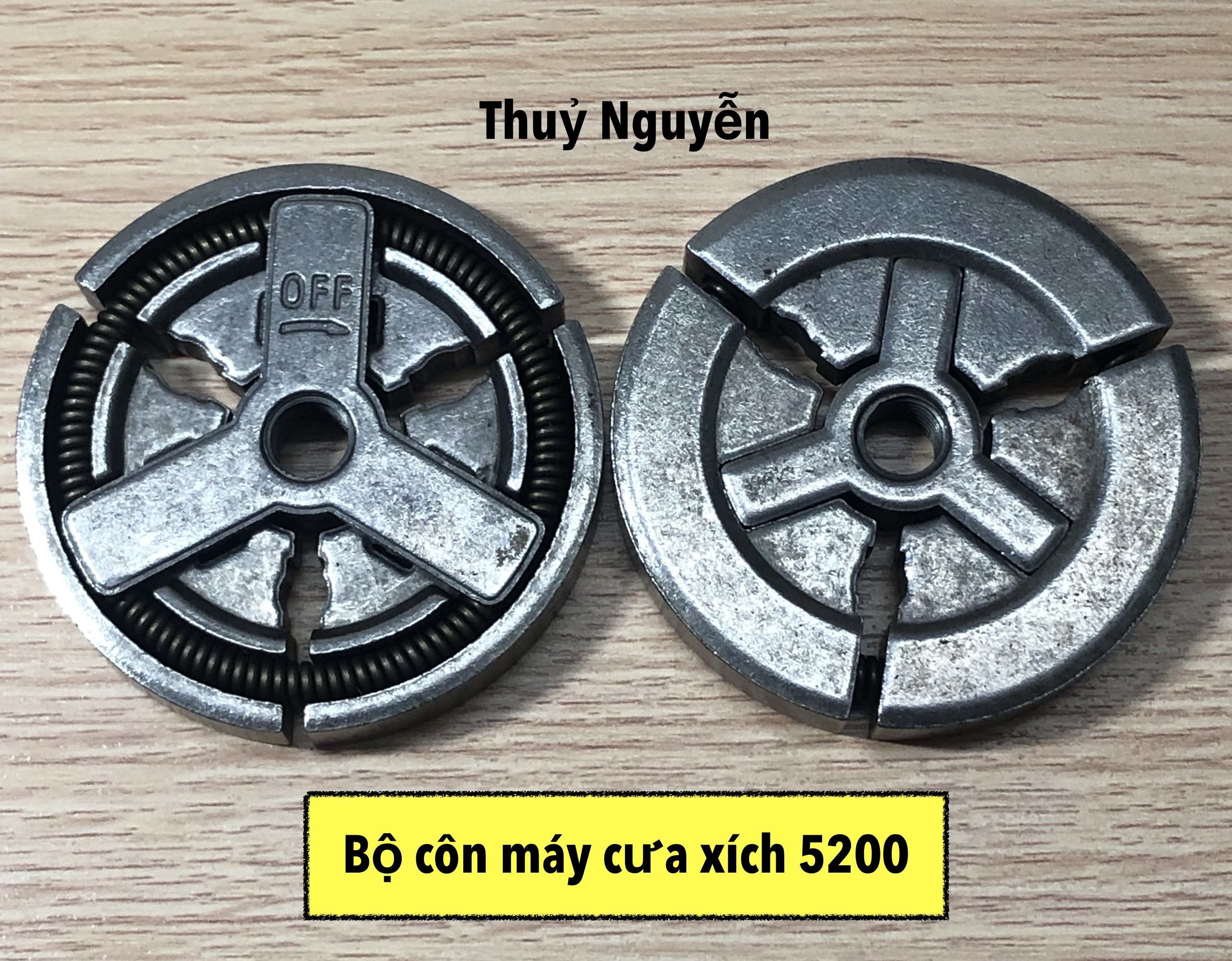 Bộ ly hợp , bố ly hợp máy cưa xích 5200, 5900, 52cc