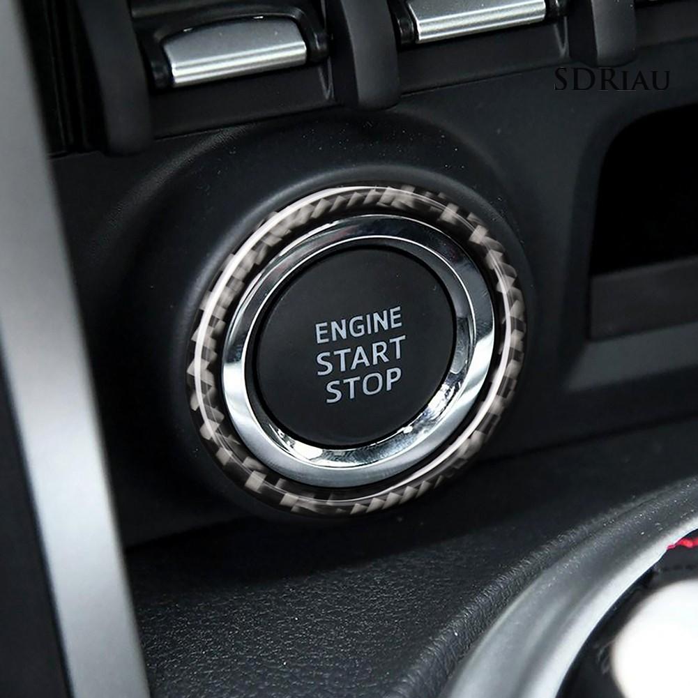 Set 2 Miếng Dán Trang Trí Nút Khởi Động Cho Xe Hơi Toyota 86 Subaru Brz