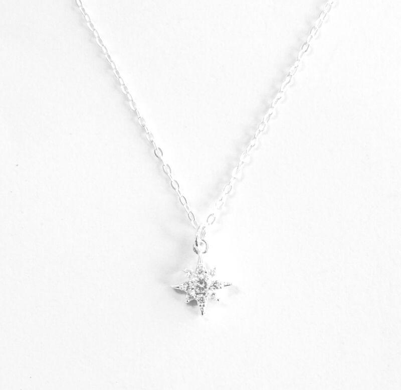 Vòng cổ Bling It tia sáng bạc đính đá BIVC245