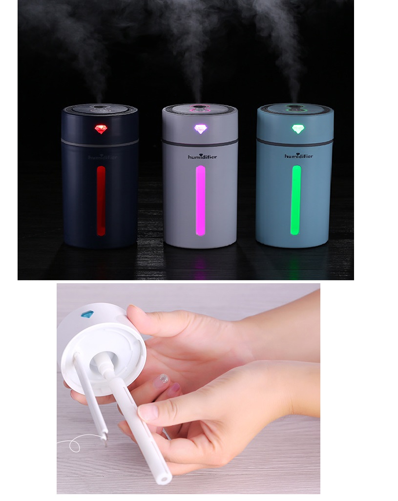 Máy phun sương độ ẩm usb mini Hydrating humidifier màu sắc kim cương - Hàng nhập khẩu