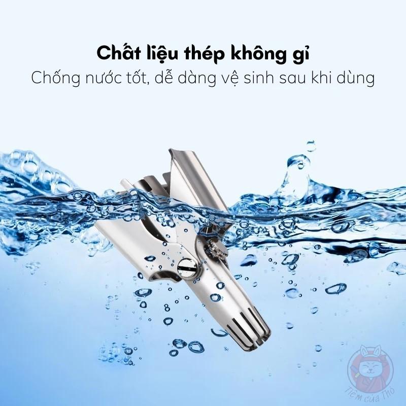 Hình ảnh  Dụng cụ cắt tỉa lông mũi ES-108 bằng thép không gỉ cao cấp, máy cắt lông mũi an toàn tiện lợi