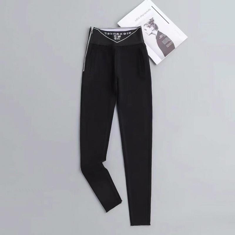 quần legging chun chữ khoá sườn chất umi vải dày dặn đẹp