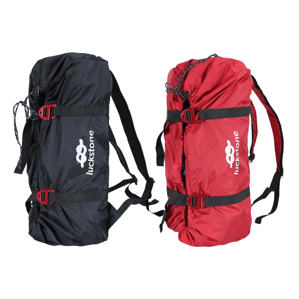 2PC Folding Rock Climbing Rope Bag with Ground Sheet, Shoulder Straps and Buckle