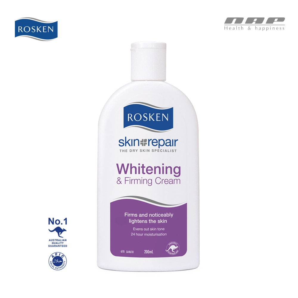 Kem dưỡng trắng sáng săn chắc da Rosken Whitening & firming cream