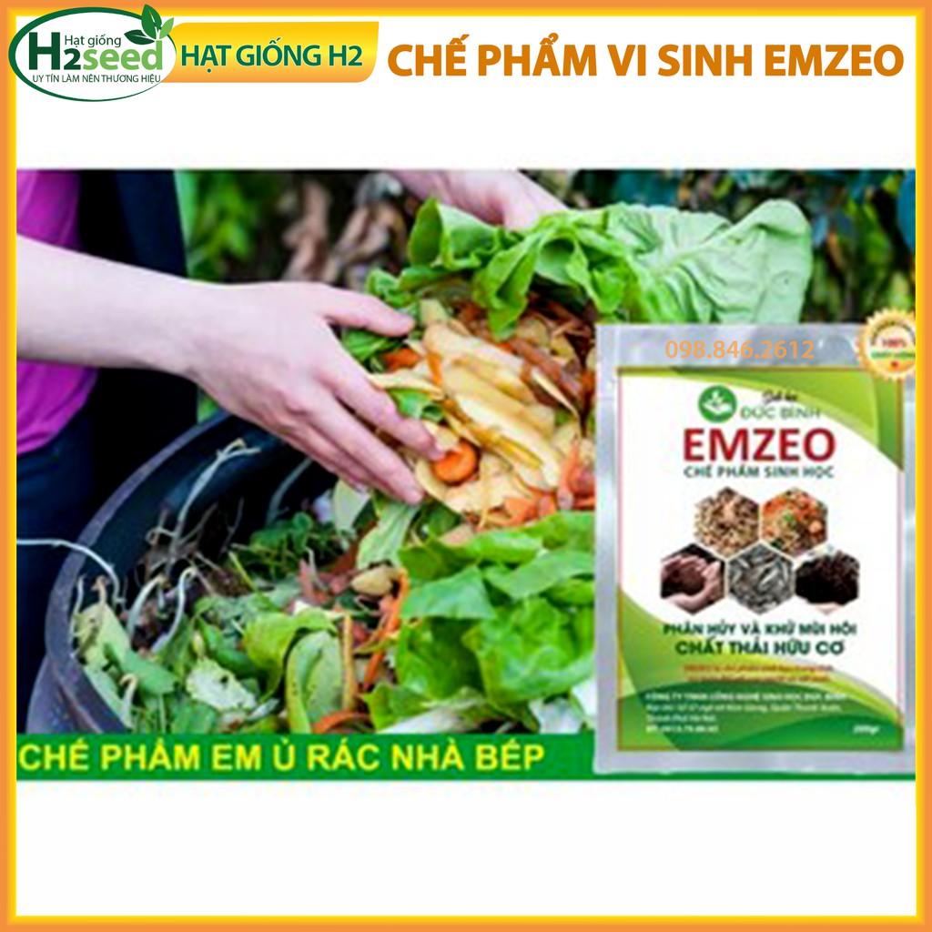 Combo 10 Chế phẩm vi sinh Emzeo - Gói 200g - Khử mùi hôi phân cá, ủ đậu tương và rác thải sinh hoạt