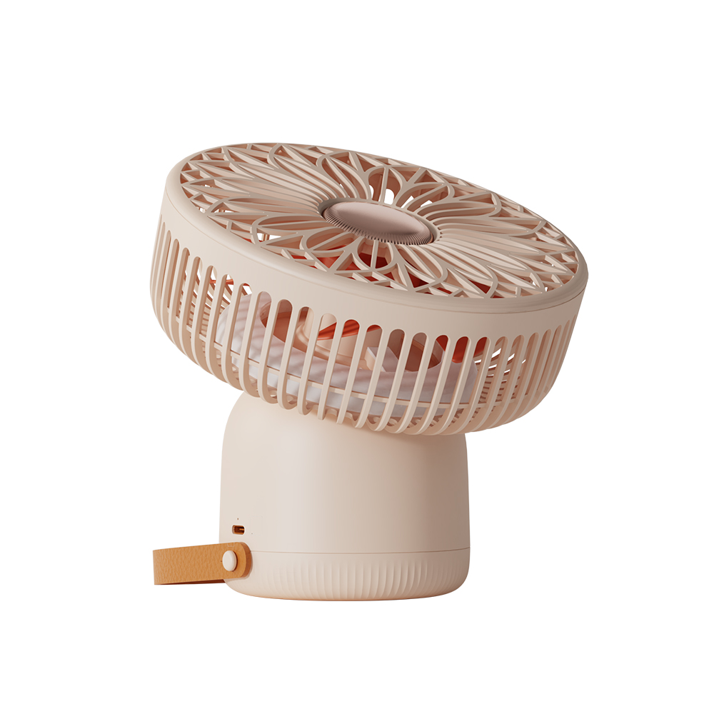 Quạt máy tính để bàn Xiaomi Sothing Quạt treo tường có đầu lắc Quạt làm mát nhỏ với đèn ban đêm Quạt có độ ồn thấp di động có thể sạc lại