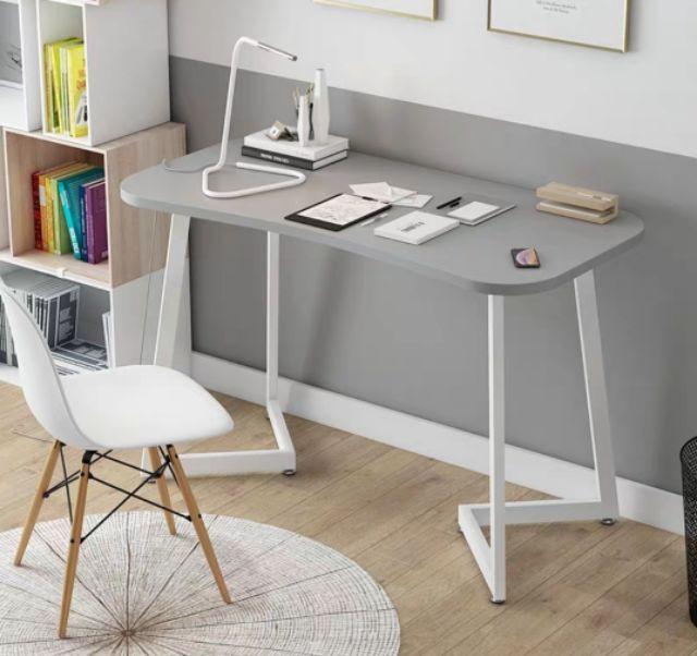 BÀN LÀM VIỆC BÀN HỌC GỖ CHÂN KIM LOẠI TIỆN LỢI -100×75
