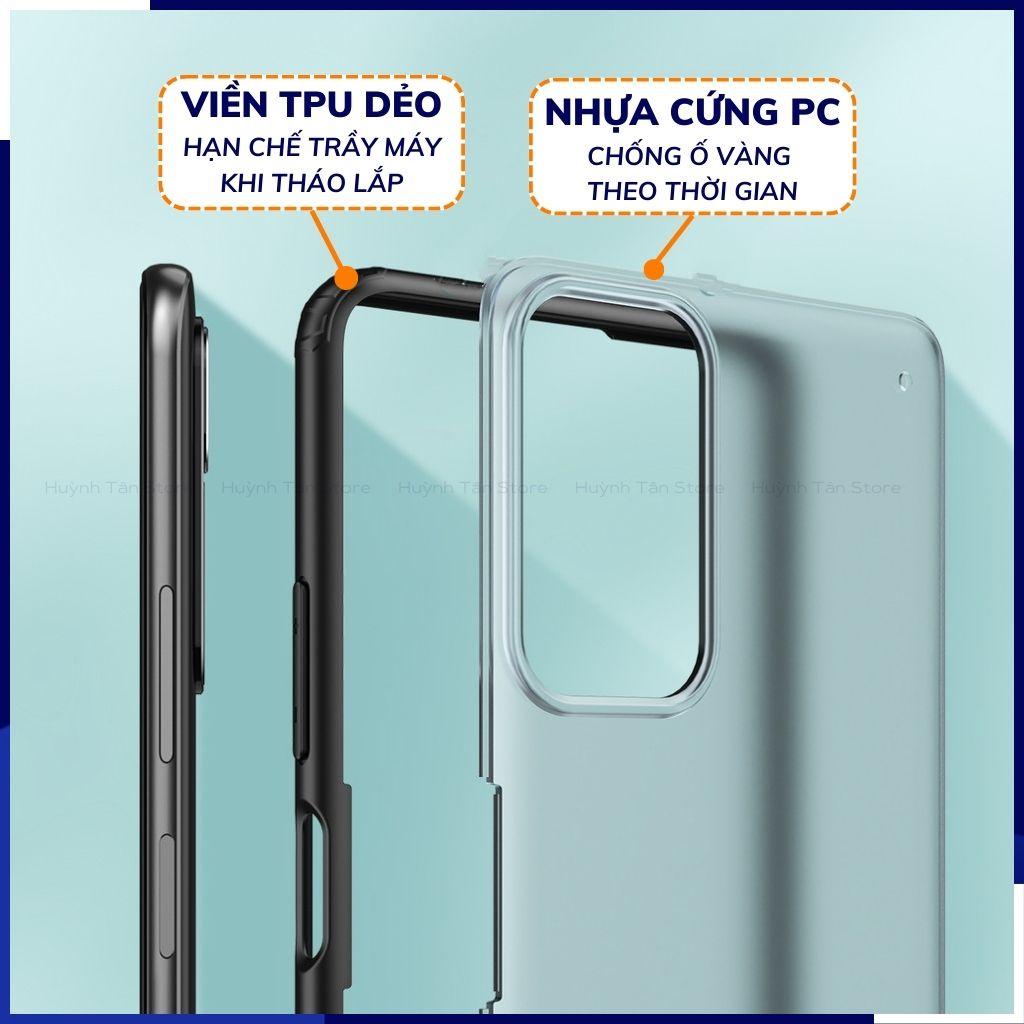 Ốp lưng redmi note 11 pro chống sốc bảo vệ camera chống vân tay nhám viền màu ver 2 phụ kiện điện thoại huỳnh tân store