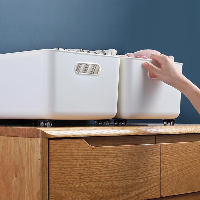 Bánh xe gắn ngoài hộp đựng đồ thùng rác thùng gạo tiết kiệm lao động bánh xe nhỏ babo