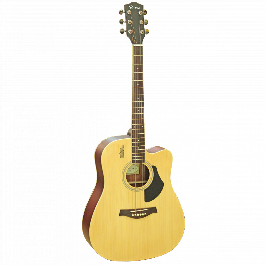 Đàn Guitar Acoustic Rosen G11NA (Gỗ Thịt - Solid top) - Màu Vàng Tự Nhiên, Size 41, Âm Thanh Tốt