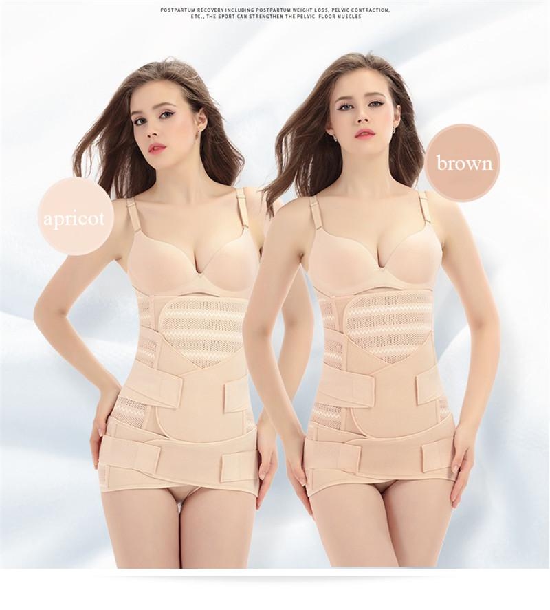 Áo 3 Trong 1 Sau Sinh Đai Gen Bụng Bà Bầu Bụng Bụng Polvis Dây Kéo Chờ Đợi Huấn Luyện Sau Sinh Băng Dây Cơ Thể shaper