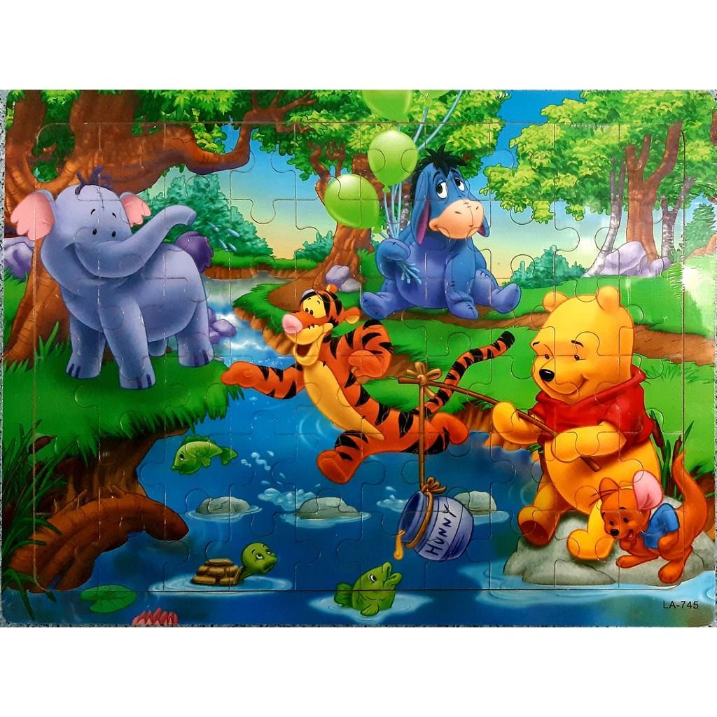 Bộ Tranh Ghép Hình Puzzle 60 Mảnh Bằng Gỗ/ Xếp hình gỗ cho bé HOT