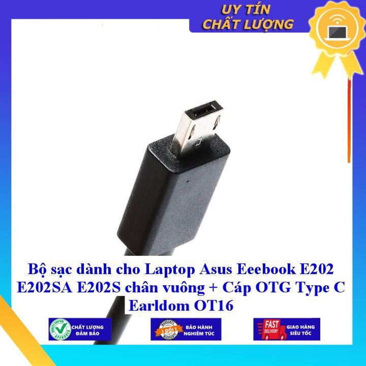 Sạc dùng cho Laptop Asus Eeebook E202 E202SA E202S chân vuông - Hàng Nhập Khẩu New Seal