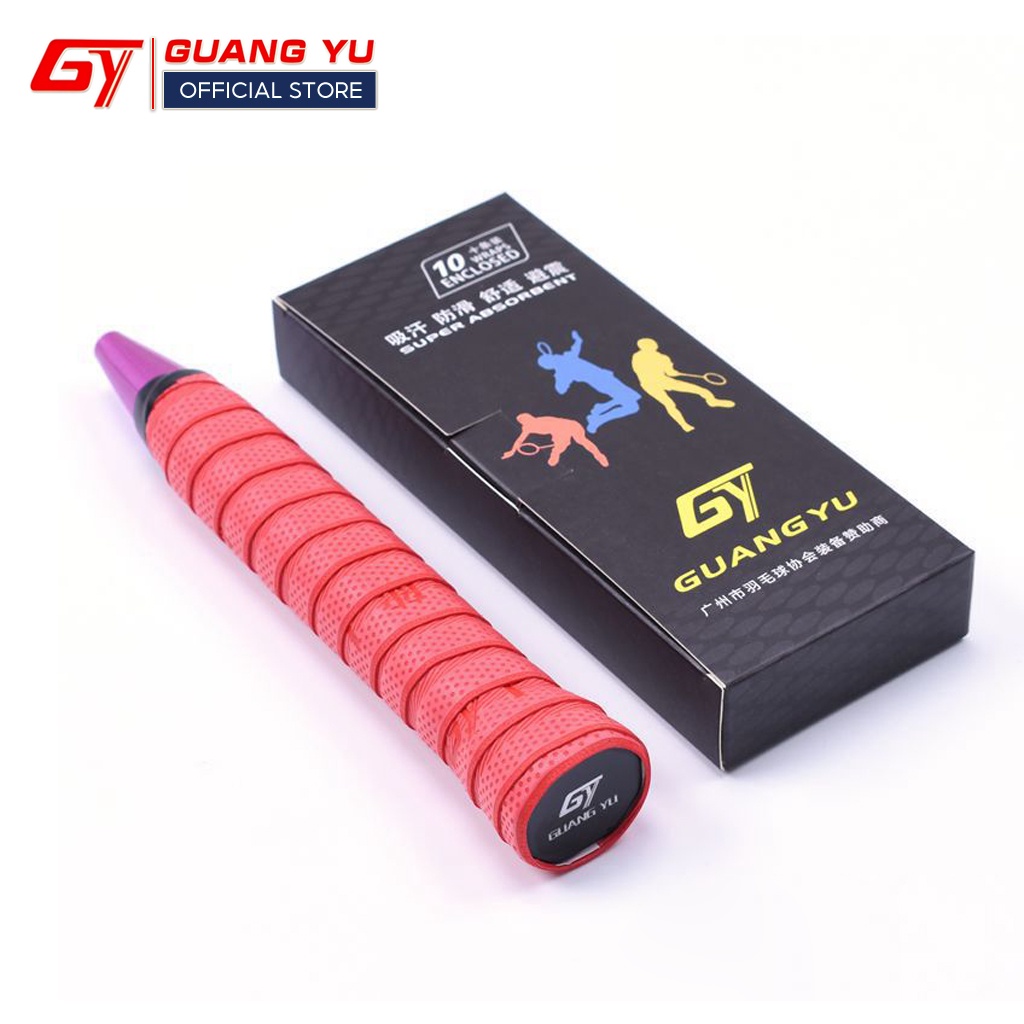 Hộp Quấn Cán Vợt Cầu Lông Chính Hãng GUANGYU Chống Trơn Trượt Cao Cấp, Hộp 10 Chiếc