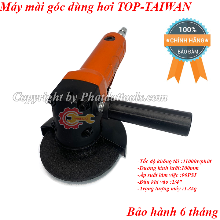 Máy mài góc đa năng dùng hơi TOP-100 - Made in Taiwan - Bảo hành 6 tháng-Máy cắt dùng hơi