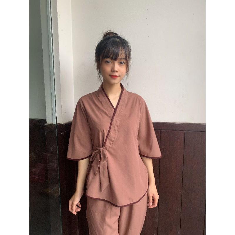 Đồ lam Đi chùa. chéo nơ .