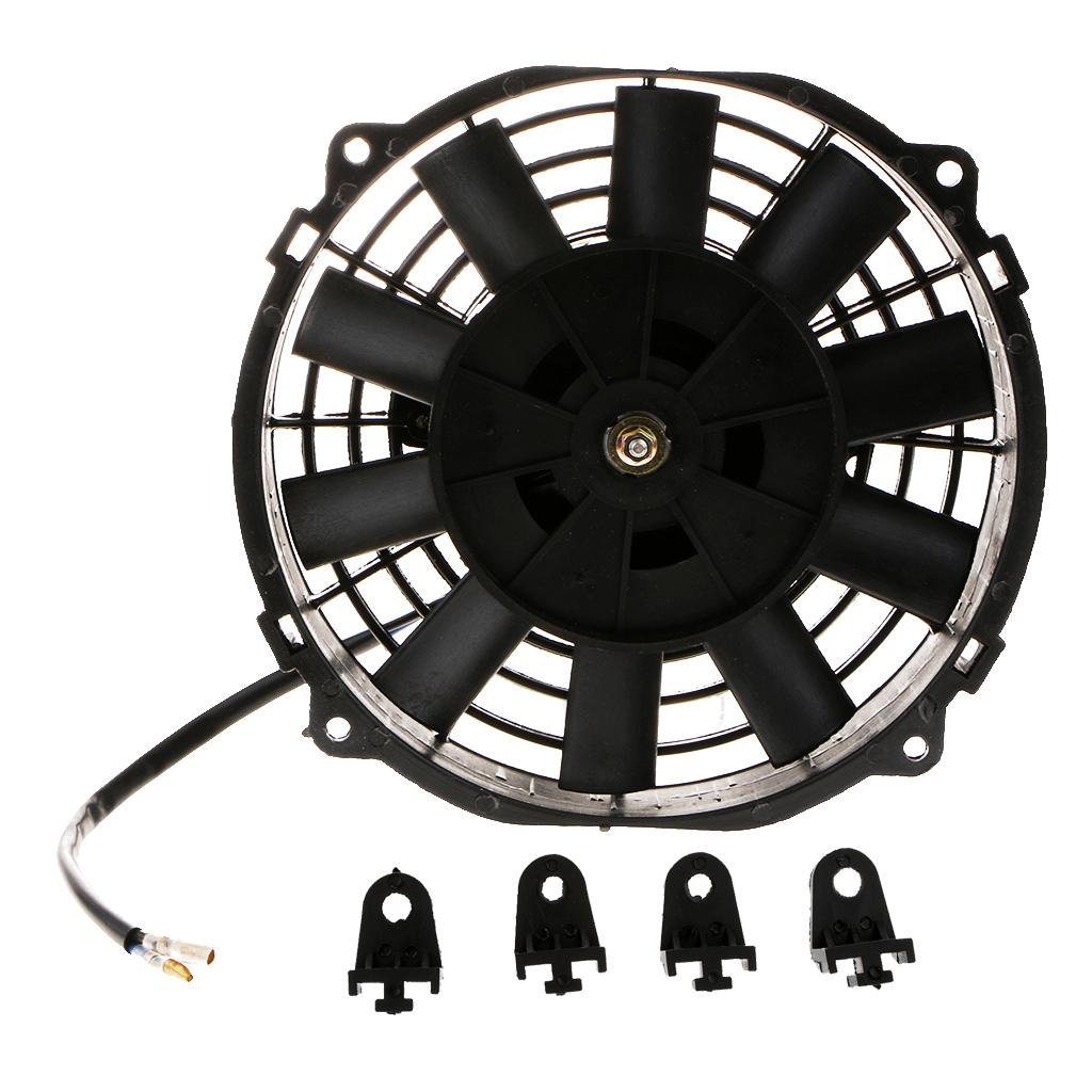 2x8'' Car Motorcycle Electric Radiator Cooling Fan Heat Dissipation 80W 12V