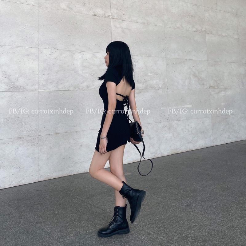 Đầm Đen Body Hở Lưng Sexy Quyến Rũ Thời Trang Năng Động Cá Tính Dễ Thương Carrotxinhdep