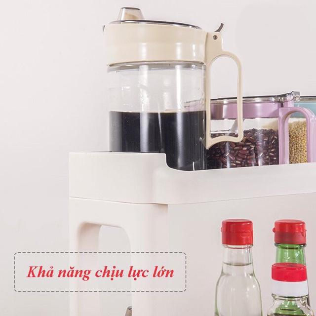 Kệ đựng gia vị 2 tầng - Kệ để đồ thông minh 2 tầng đa năng hình chữ H
