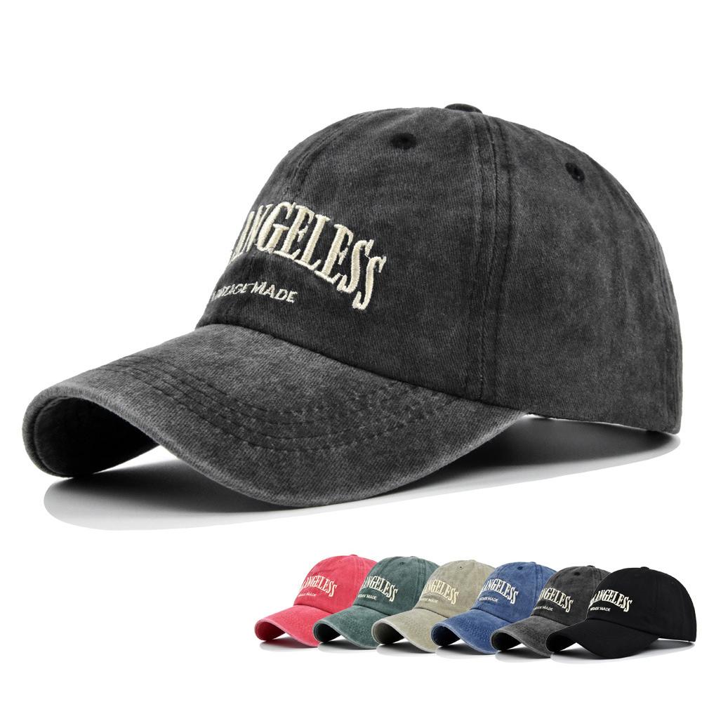 6 Màu Hip Hop Ban Nhạc Nón Bóng Chày Thêu Chữ LOS ANGELES Mũ Bóng Chày Dành Cho Nữ Thể Thao Golf Mũ Lưỡi Trai Color: chance-orange