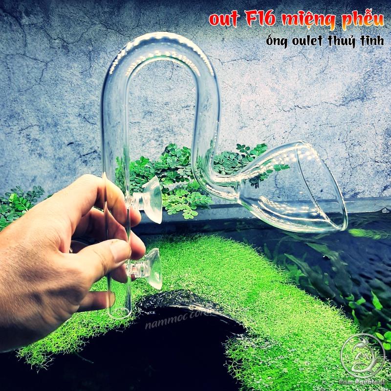 Bộ IN-OUT Thuỷ Tinh F16 Có Lọc Váng Xoáy | InOut Dùng Cho Lọc Thùng Hồ Cá Thuỷ Sinh