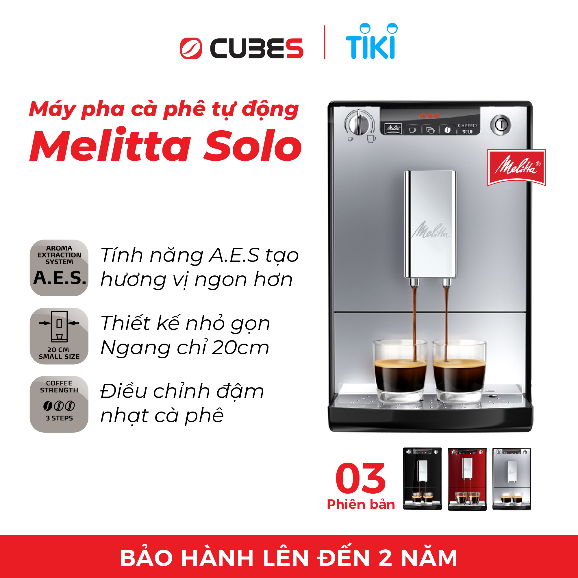 Máy Pha Cà Phê Melitta Caffeo Solo Nhập Khẩu Chính Hãng tại Đức