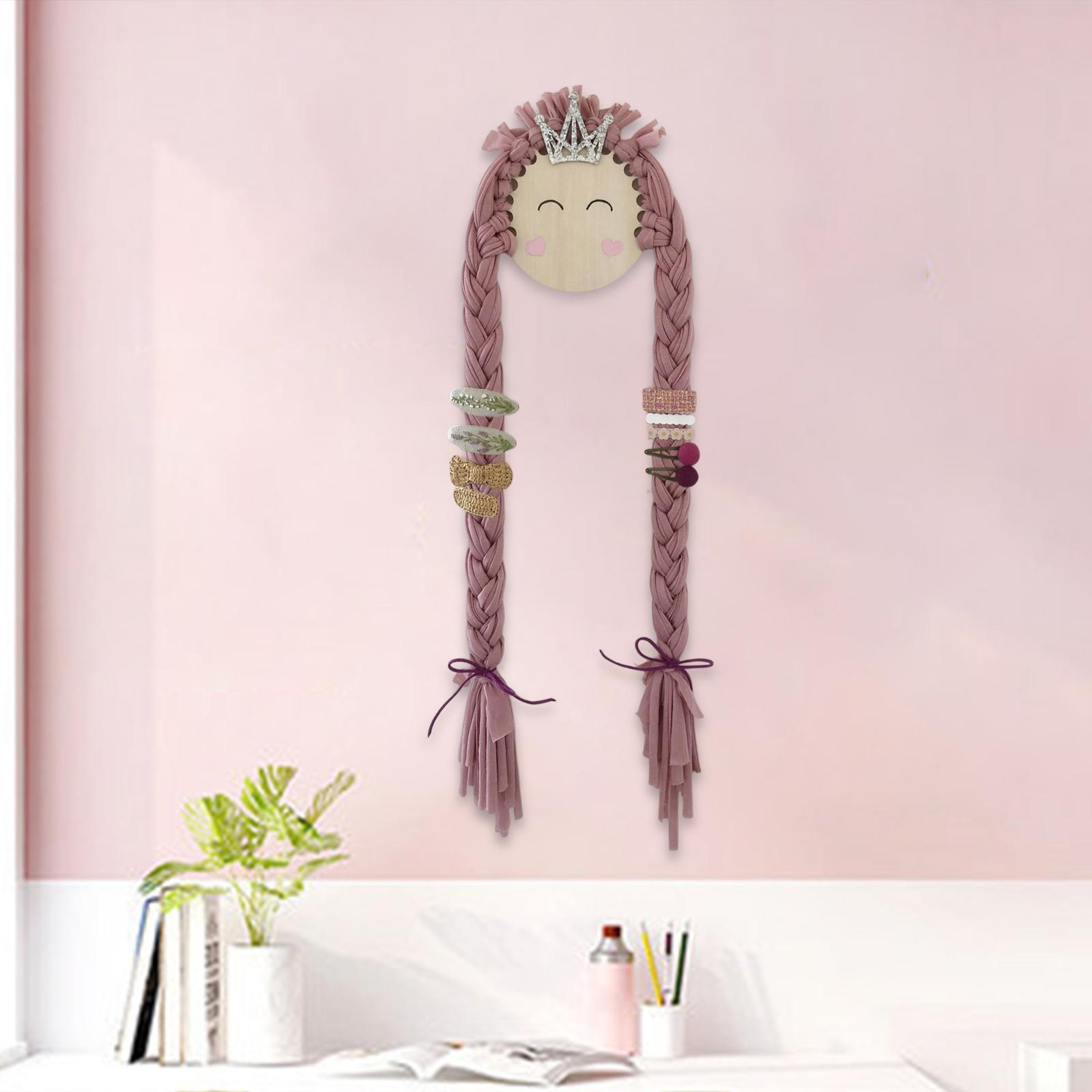 Hair Bow Holder, Hair Clips Headband Organizer Storage Wall Hanging Home Decor for Girls Room