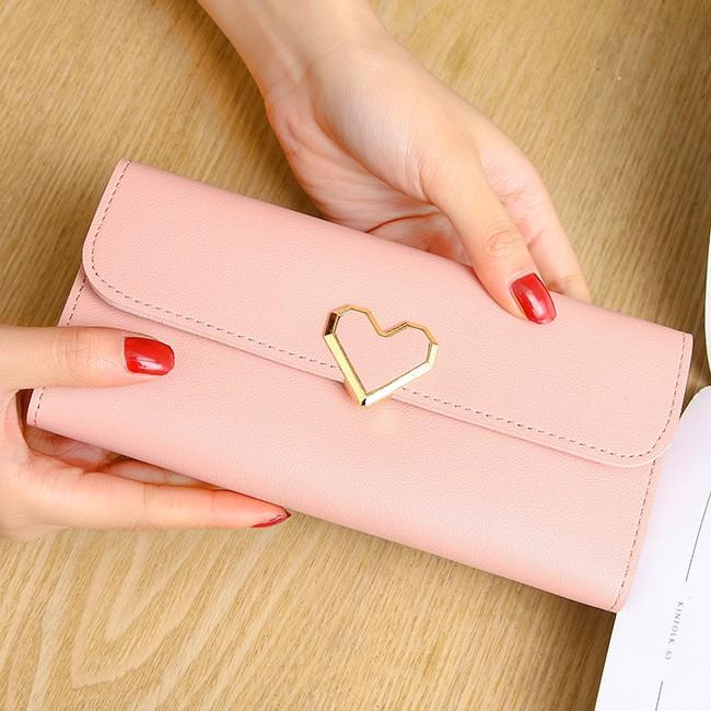 Ví nữ thời trang da cao cấp 40579 - xám