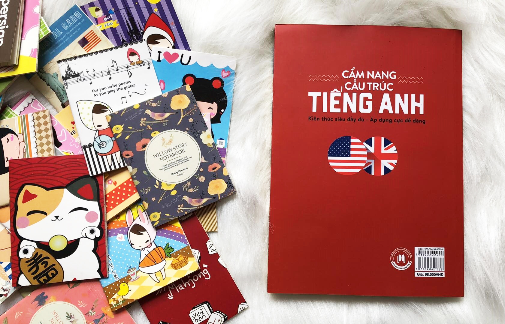 Cẩm Nang Cấu Trúc Tiếng Anh (Trang Anh) - Kèm Sổ Tay Mini Siêu Dễ Thương