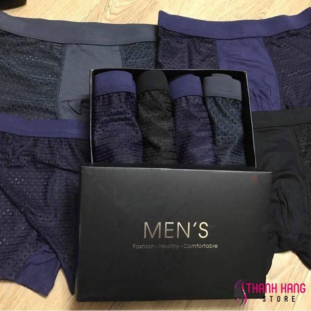 Combo 4 quần sịp ĐÙI nam thông hơi hàng đẹp mặc cực thích