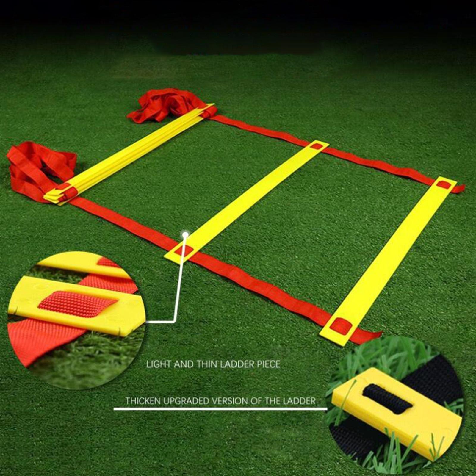 Agility Ladder Adjustable Soccer with Carry Bag for Rugby Workout Volleyball