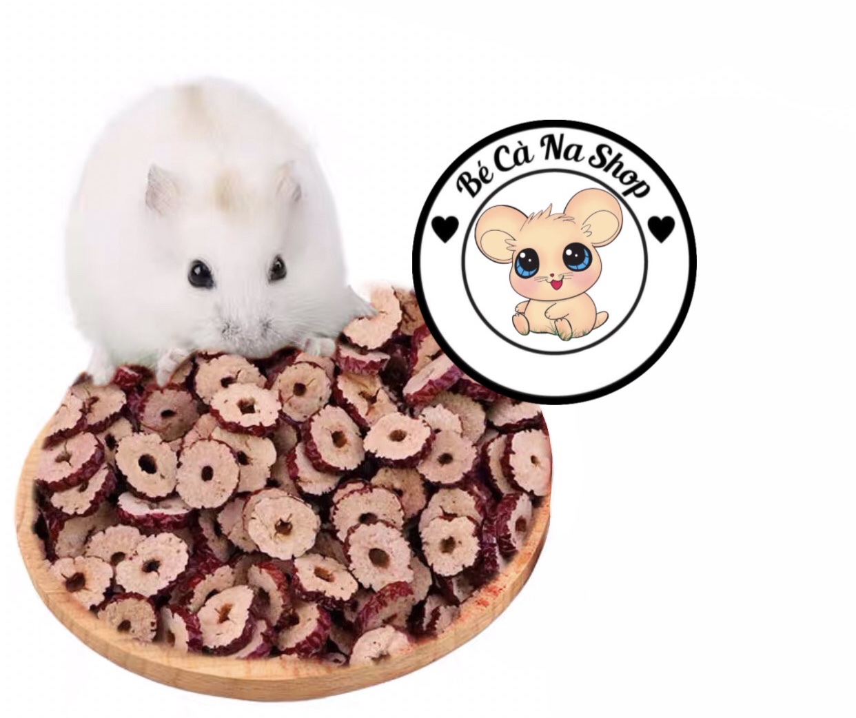 Táo đỏ sấy khô cho hamster