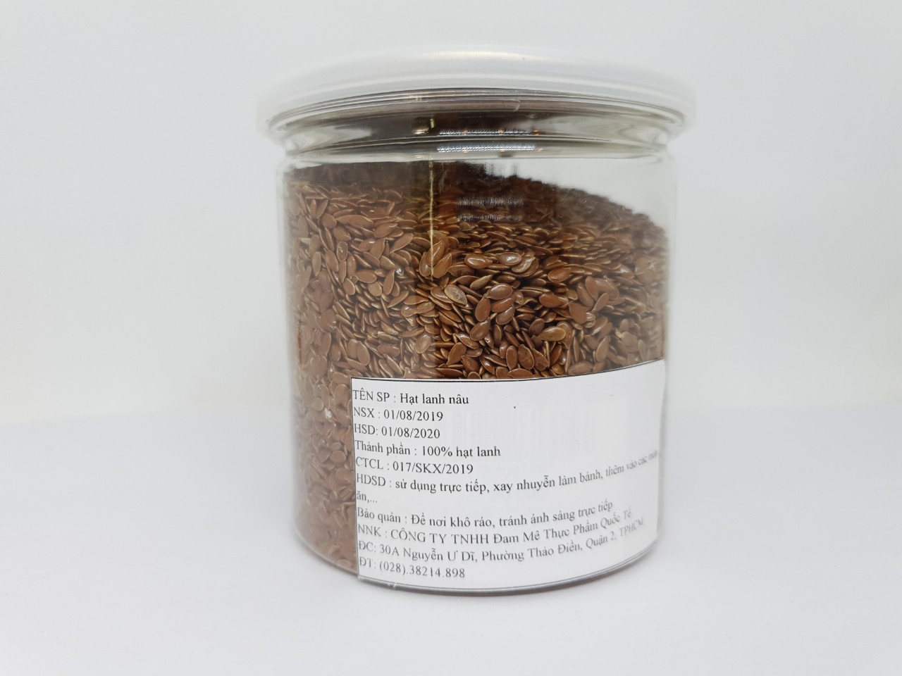 Hạt lanh nâu brown flax seed Canada 250g