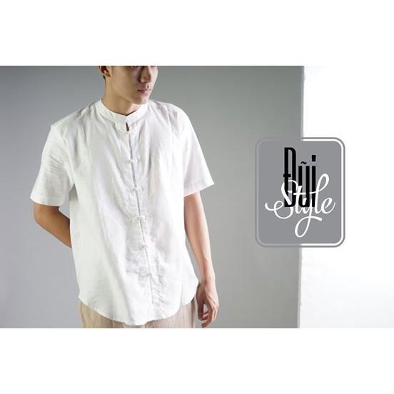 ÁO ĐŨI CỔ TÀU CỘC TAY - CÚC TẾT