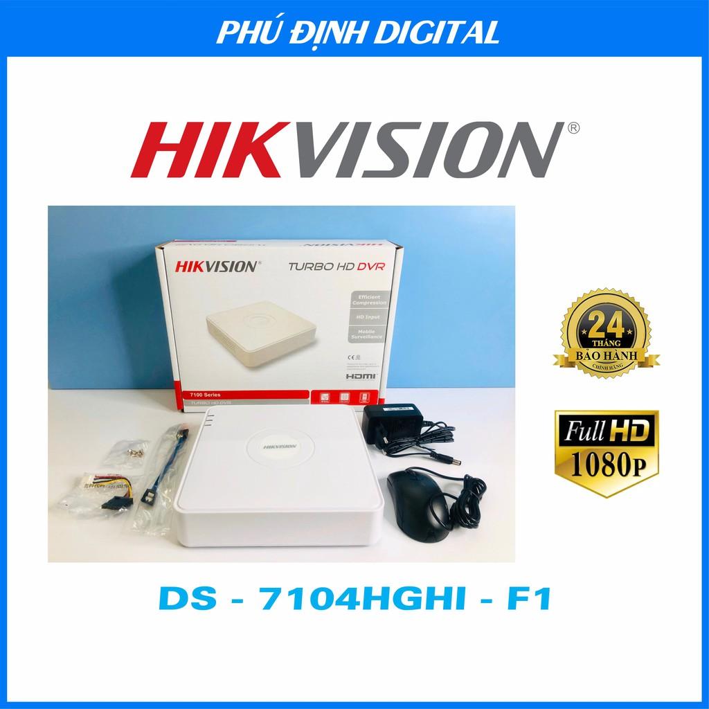 Đầu Ghi Camera Hikvision Cổng xuất hình ảnh HDMI &amp; VGA 1080P - Hàng Chính Hãng