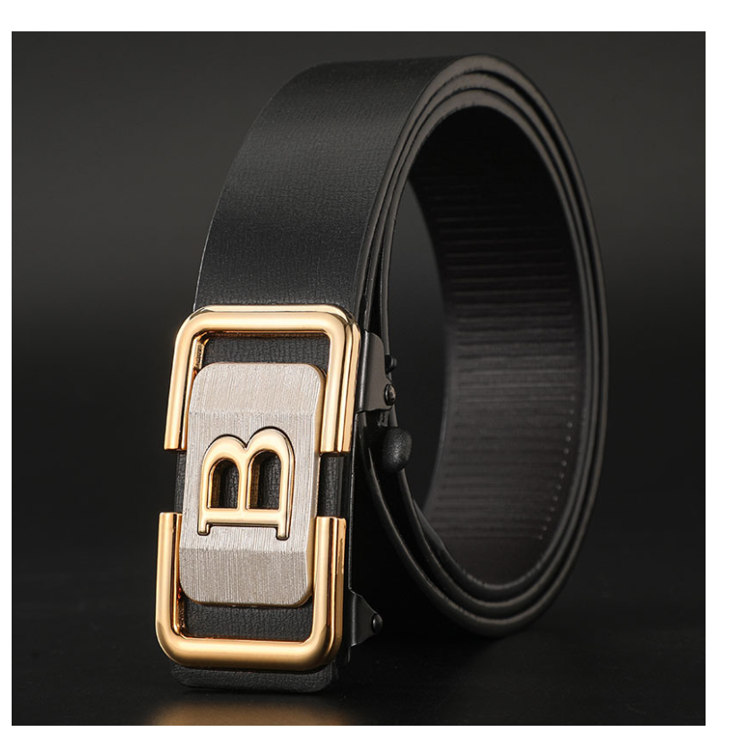 Dây lưng thắt lưng nam mặt khóa tự động hợp kim cao cấp phong cách cá tính