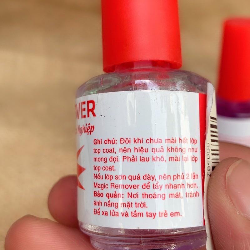 phá gel Magic remover chai đỏ