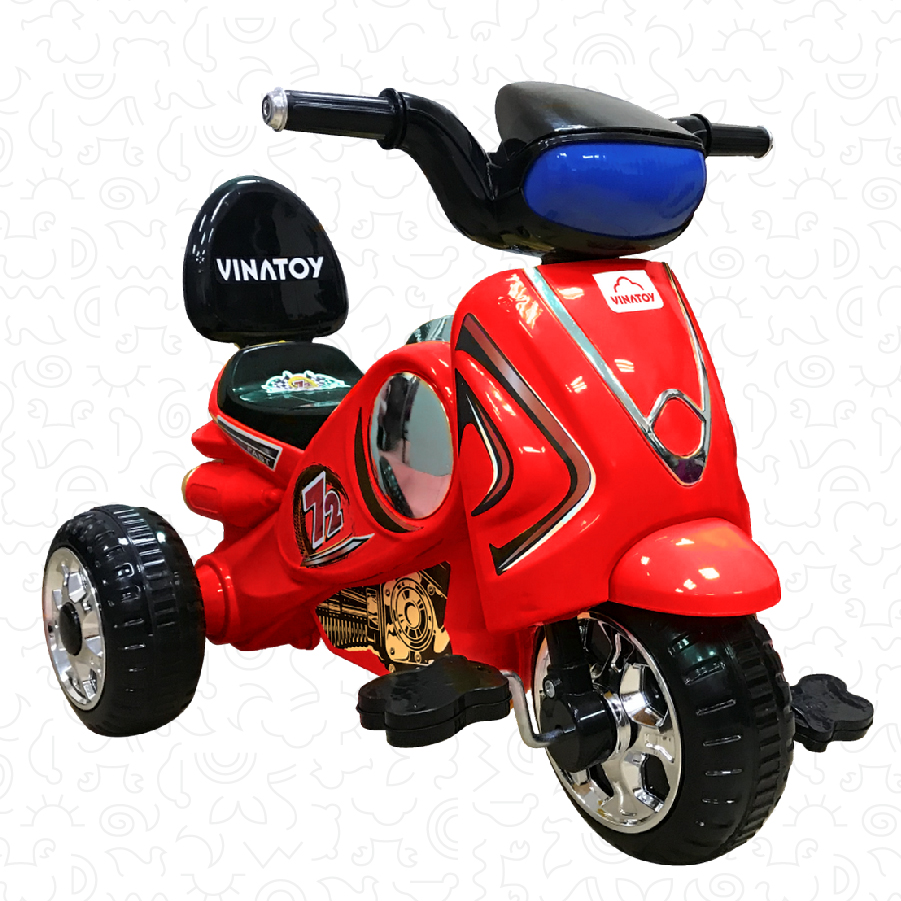 Xe 3 Bánh Nhựa Chợ Lớn Vespa 72 - M1789-X3B