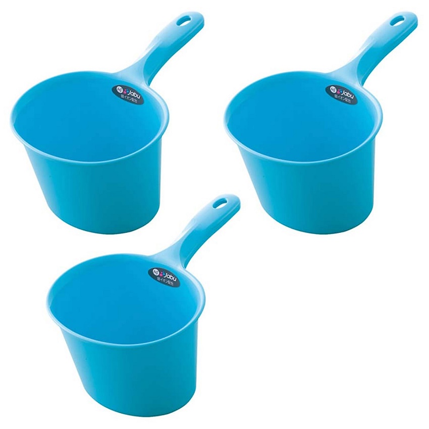 Gáo múc nước Ag+ Jabu 1lít, thiết kế thân gáo sâu, miệng rộng nên múc được nhiều nước, tay cầm chắc chắn dễ cầm nắm - nội địa Nhật Bản