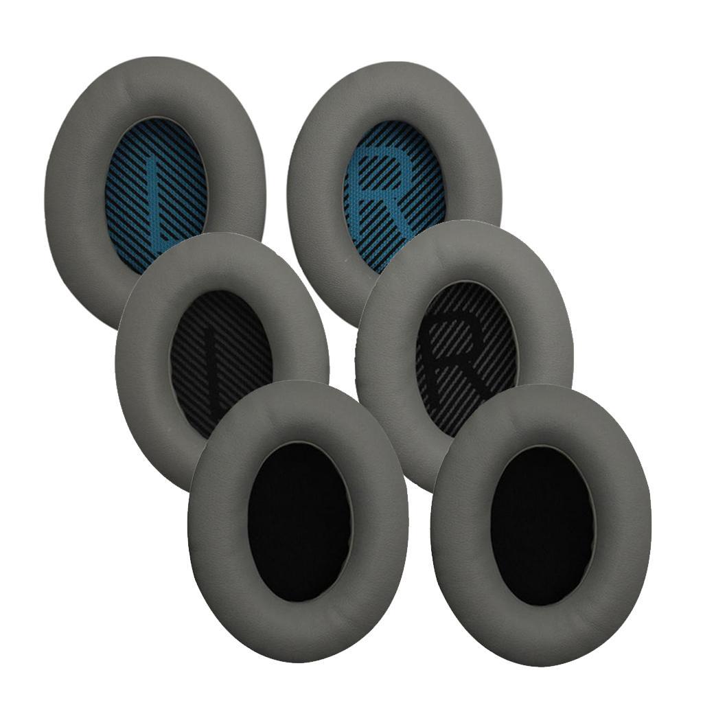 White Replacement Ear Pads Cushions for QC15 QC25 QC35 Ae2 Ae2w Headphones