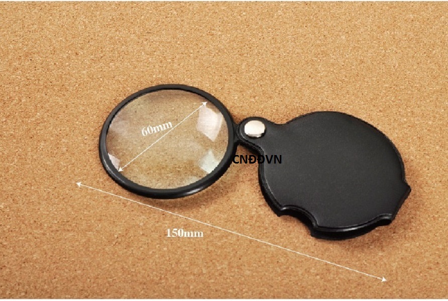 Kính lúp 8X bao da đường kính 60mm