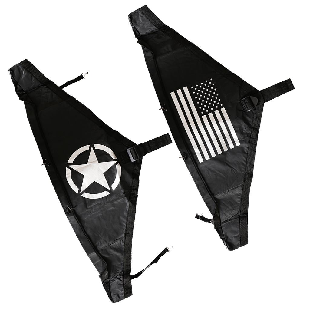 Front Hood Cover T-Style Protector Cover Kit For Jeep 2007-2017