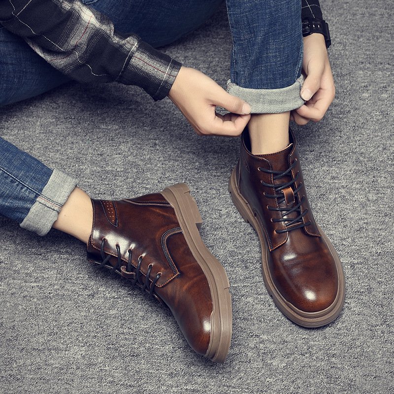 Giày Bốt Nam Cao Cấp - Giày Boots Tom Nam