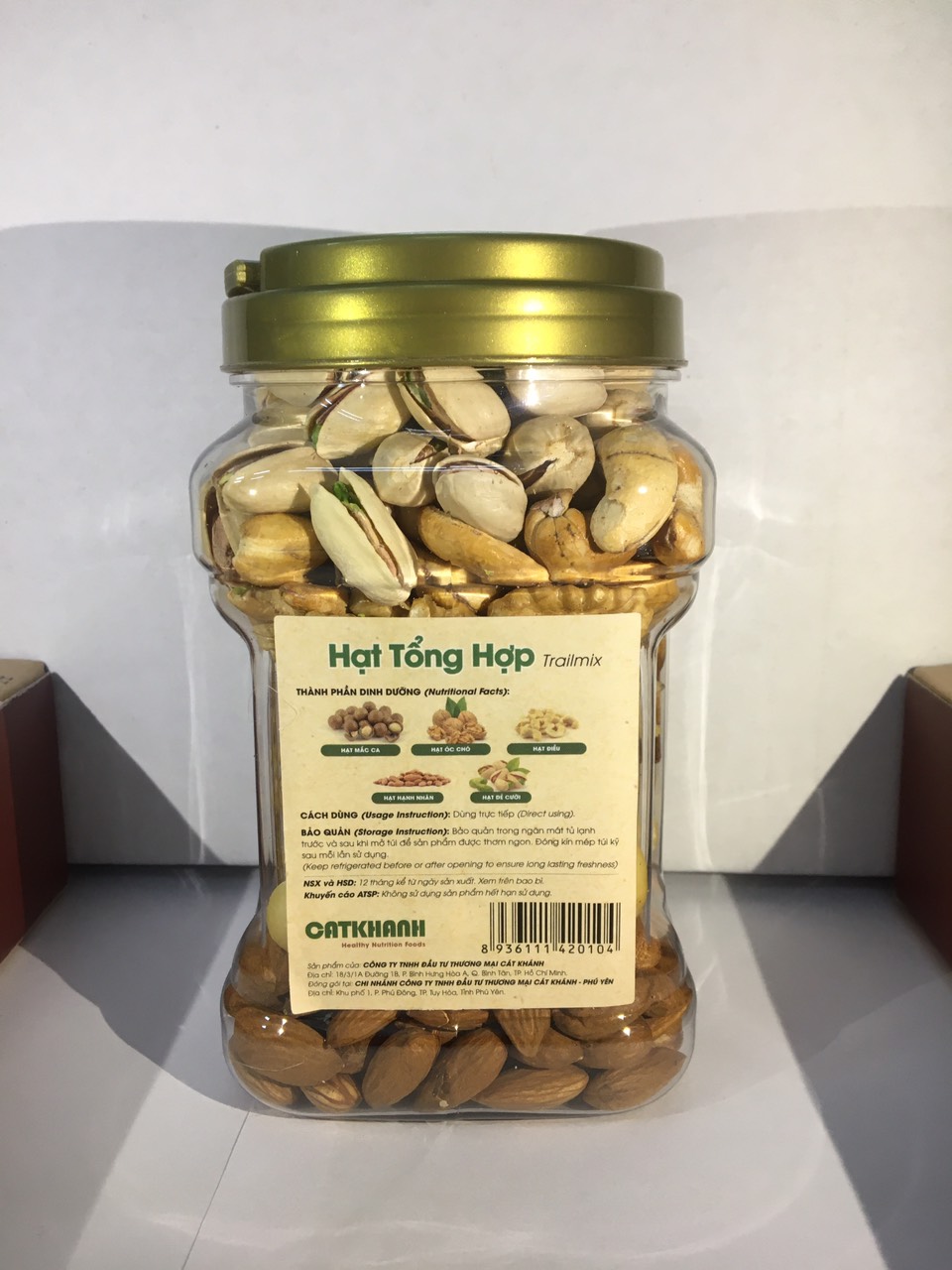 Hỗn hợp các loại hạt Cát Khánh hũ 450g - Trailmix 